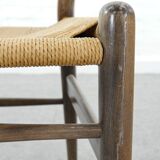 Pair of CH24 wishbone dining chairs by Hans Wegner for Carl Hansen Denmark