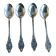 4 Moka spoons. Vintage. Holland