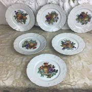 6 Assiettes à dessert Porcelaine Limoges
