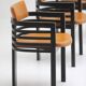 6 chaises de salle à manger par Jean Batenburg pour MI années 1970