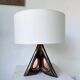 1950s ceramic table lamp, free form