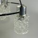 60s 70s lamp fixture ceiling lamp chandelier glass chrome space age