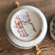 Limoges sugar bowl hand-painted Le Tallec x Rochas Paris vintage 1950s
