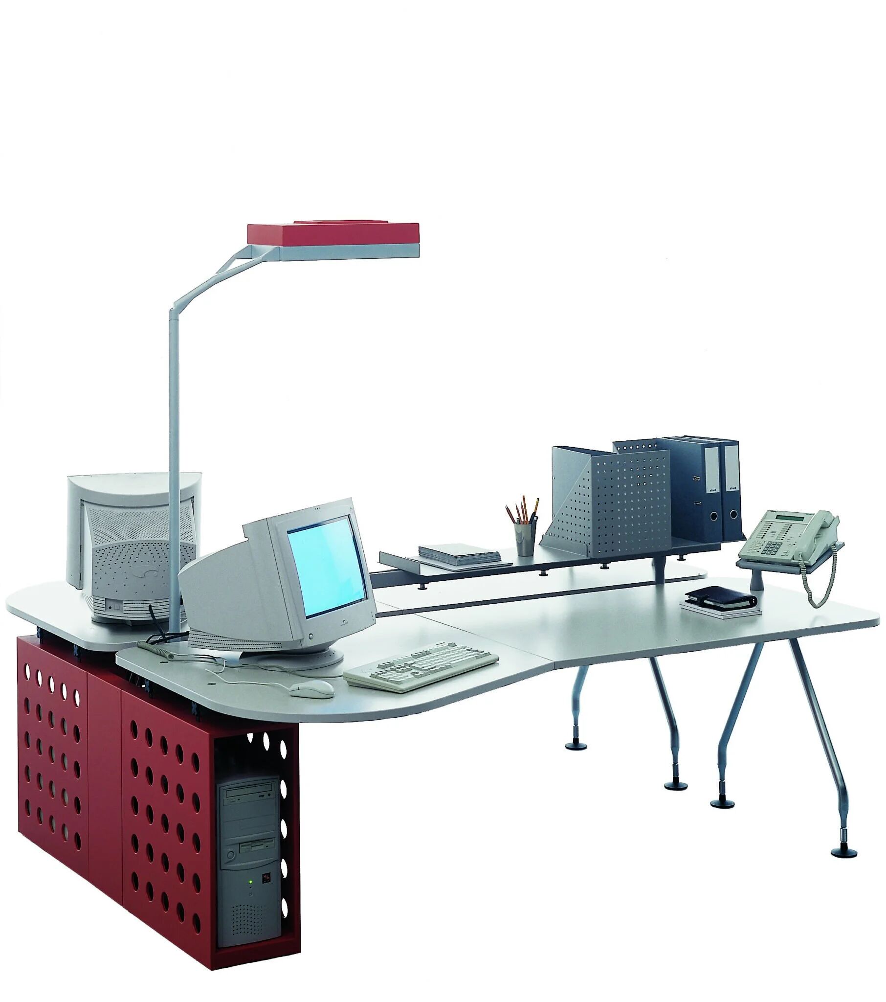 Large metal lamp by Glen Oliver Löw and Antonio Citterio from Ansorg | 1990s