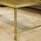 Néo-classical coffee table set with 2 side tables, mirrored glass, 1980s.