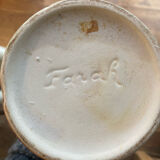 Service à orangeade en grès moucheté signé Farah, Vallauris années 1960-70