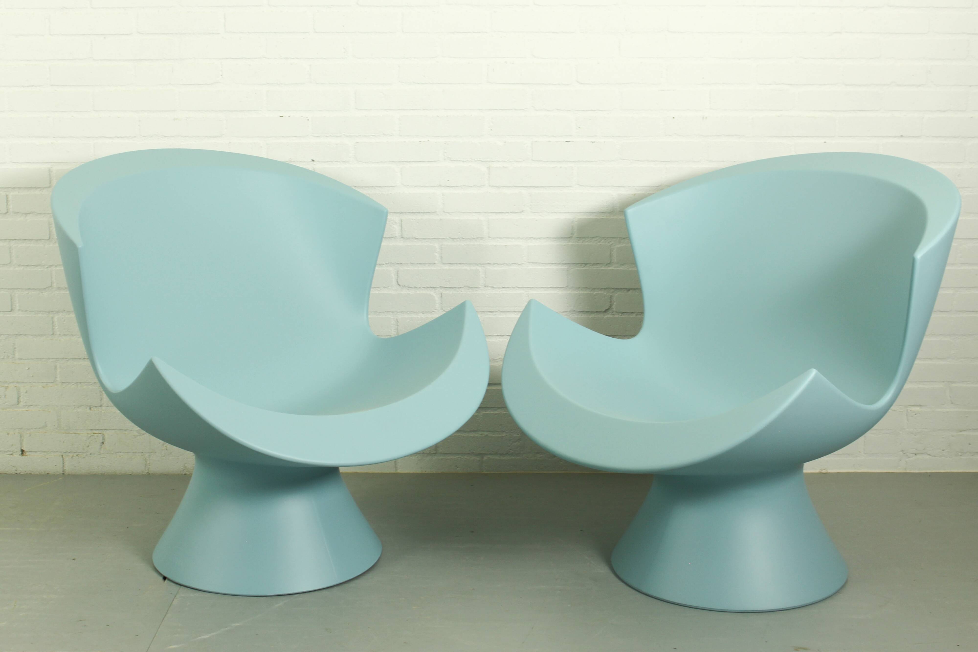 Set of 2 Karim Rashid Kite Lounge Chairs for Label, 2004