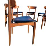 Set of 6 skai teak chairs Samcom B Johannes Andersen