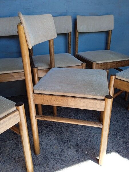 Baumann 6 chair signed 1960 vintage design