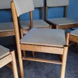 Baumann 6 chair signed 1960 vintage design