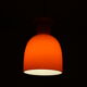 Pair of orange hanging lamps by Raak, the Netherlands, 1970