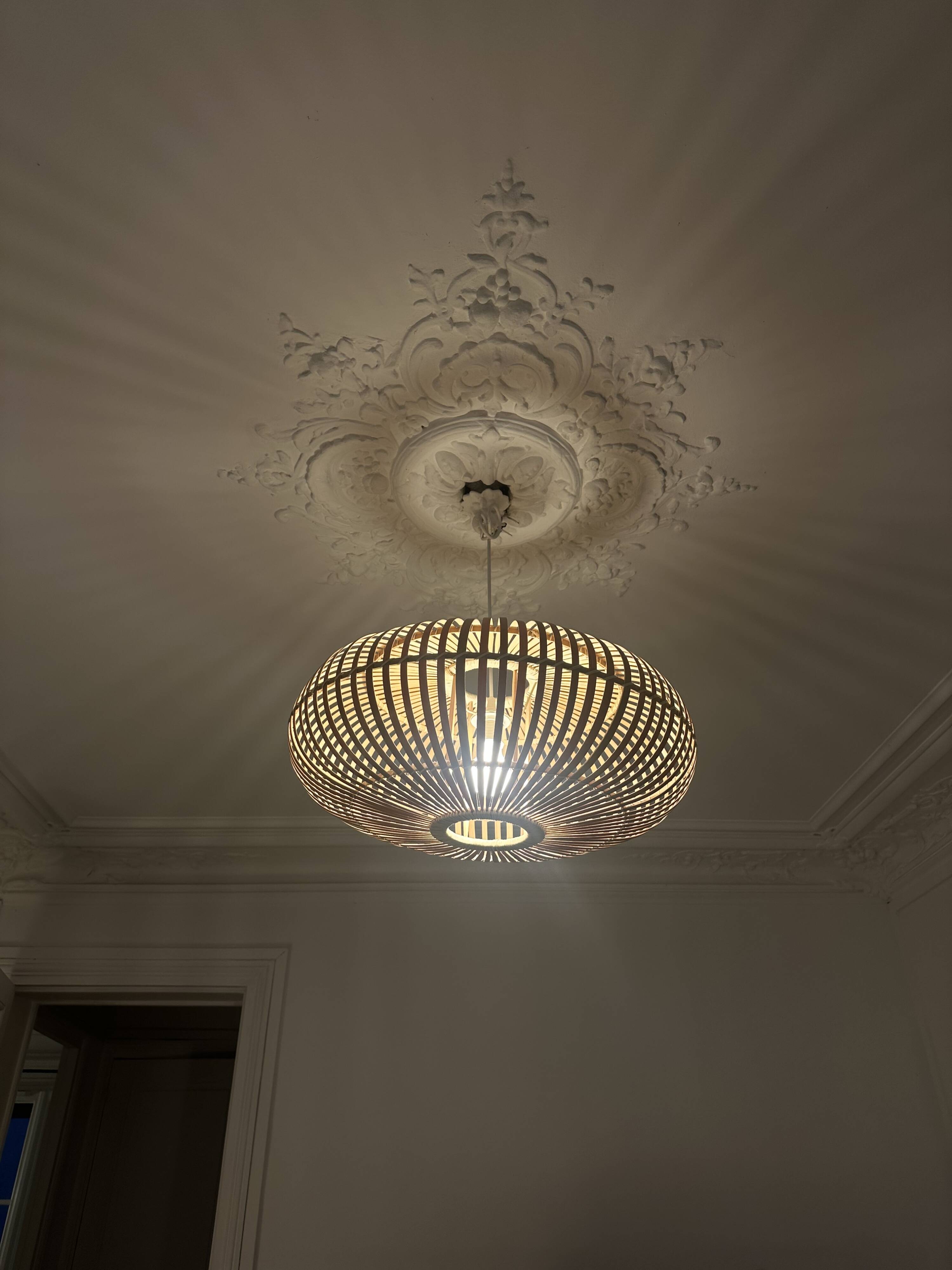 Bamboo pendant lampshade