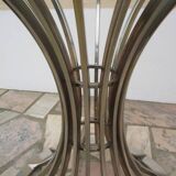 Circular glass dining table in the style of Gastone RINALDI - 70'