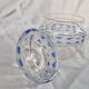3 Antique Pieces Cut Crystal, Enameled - Early 20th Century