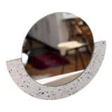 Half mirror 28 cm in recycled shells