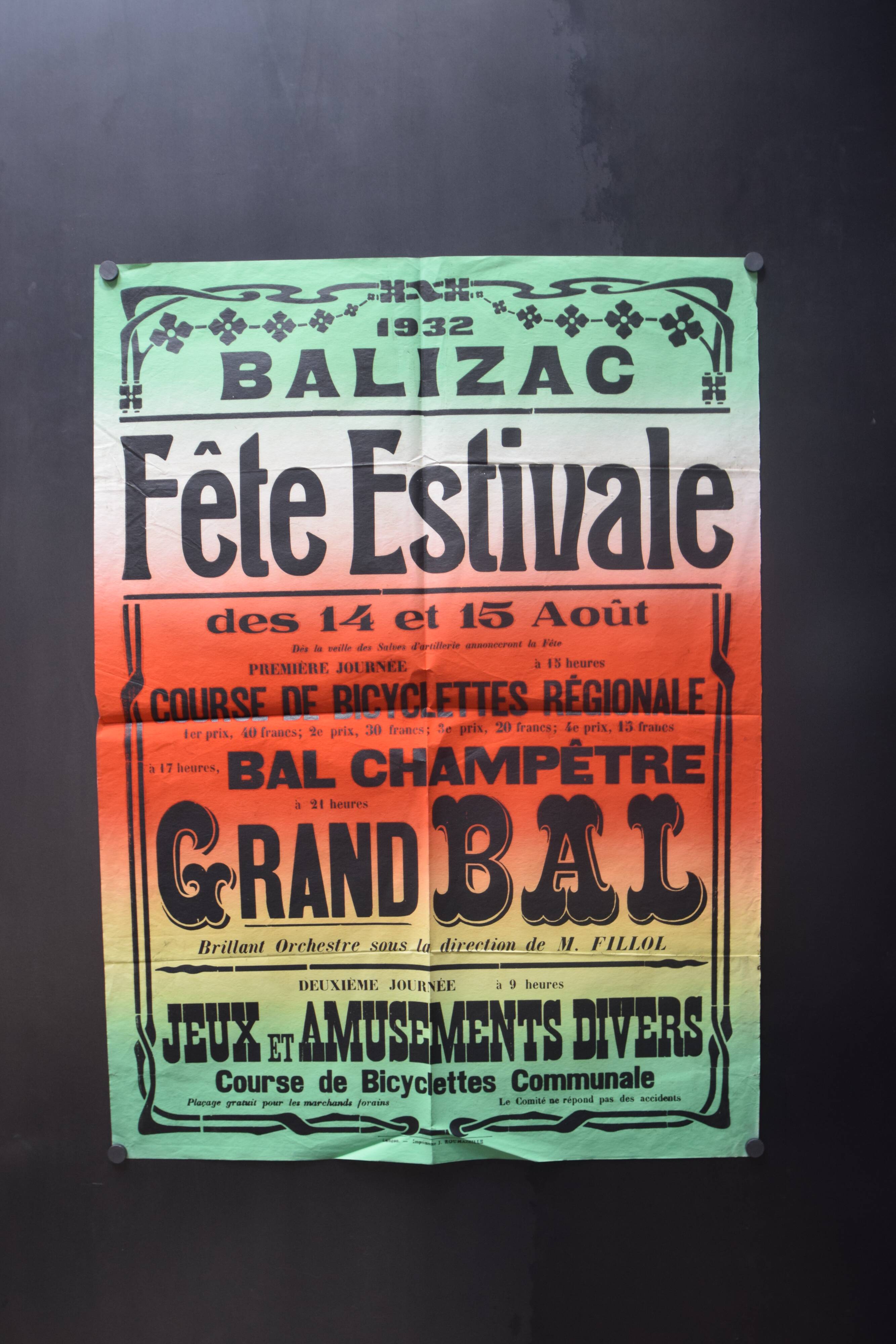 Poster "Summer Festival" - Balizac - 1932