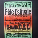 Poster "Summer Festival" - Balizac - 1932