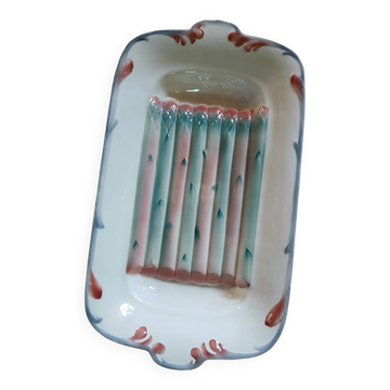 Old Barbotine dish from Digoin and Sarreguemines
