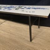 Floral-patterned coffee table