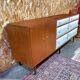 Vintage teak enfilade by Roger Landault for Regy, 1960s.