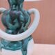 Enamelled ceramic lamp, France 1950