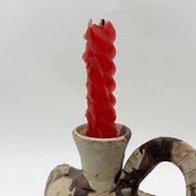Ceramic candlestick horse, Sardinian, 1960s