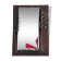 Brutalist mirror in metal and set glass