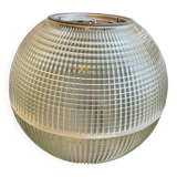 Lampe globe en verre d'holophane, 1960s
