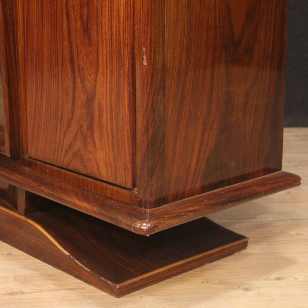 Italian showcase in wood from 20th century