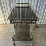 70s metal serving trolley