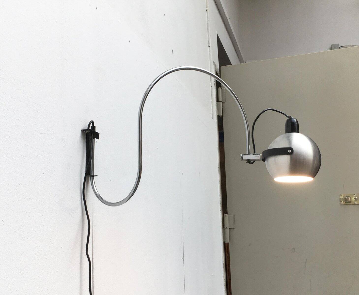 Mid-century space age wall lamp by Anvia