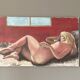 Huile sur toile 1970 Femme allongée 60x40