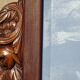 Art Deco mirror in walnut frame 126/88cm