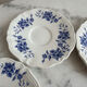 Set of 5 antique Sarreguemines saucers