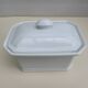 Fired white porcelain terrine