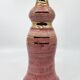 Georges Pelletier soliflore vase in fine gold rose ceramic, France.