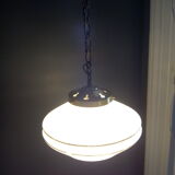 Suspension in Clichy glass and gilded metal