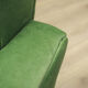 Fauteuil vert, design danois, années 1970, fabriqué au Danemark