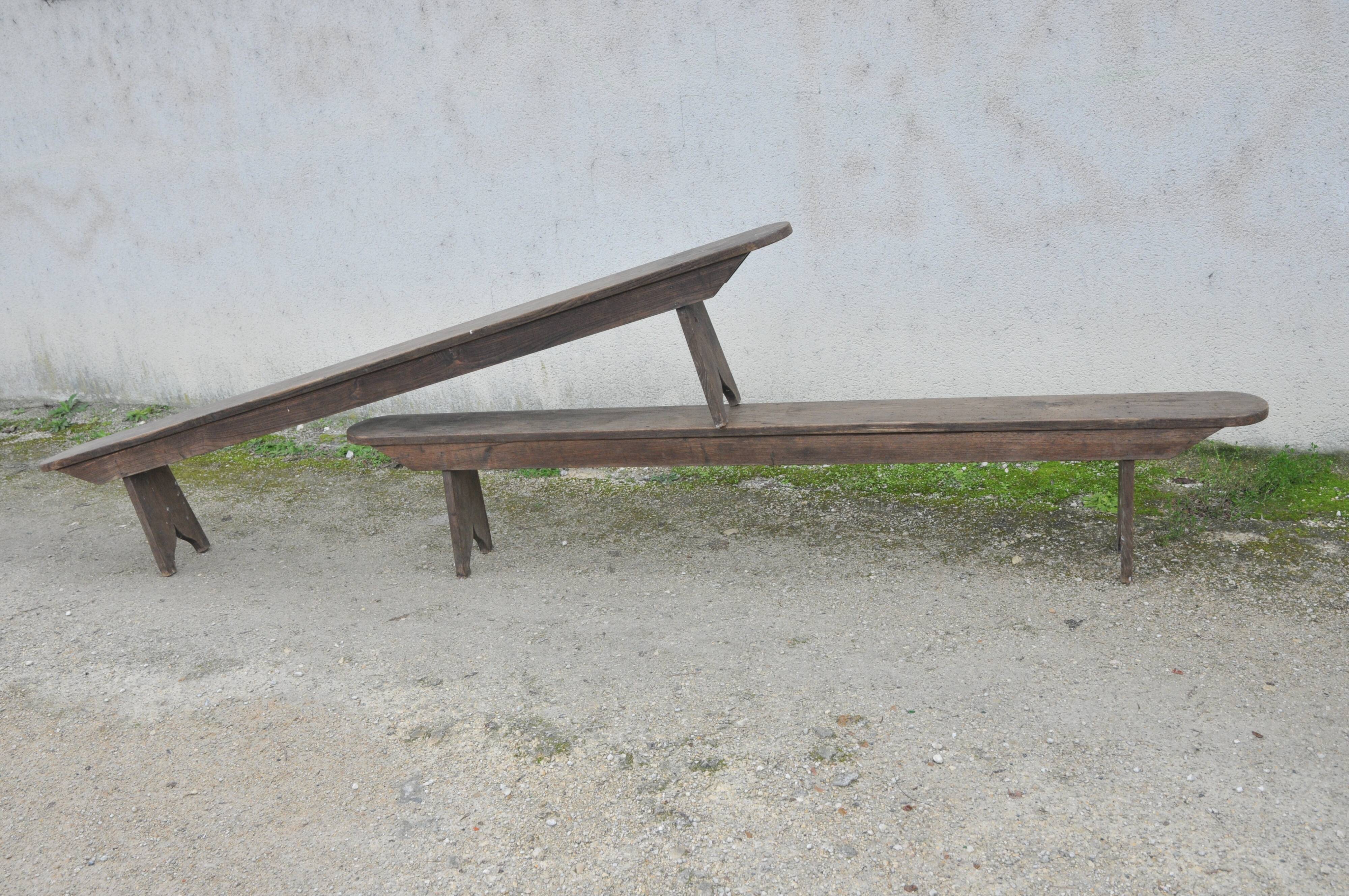 Pair of vintage benches