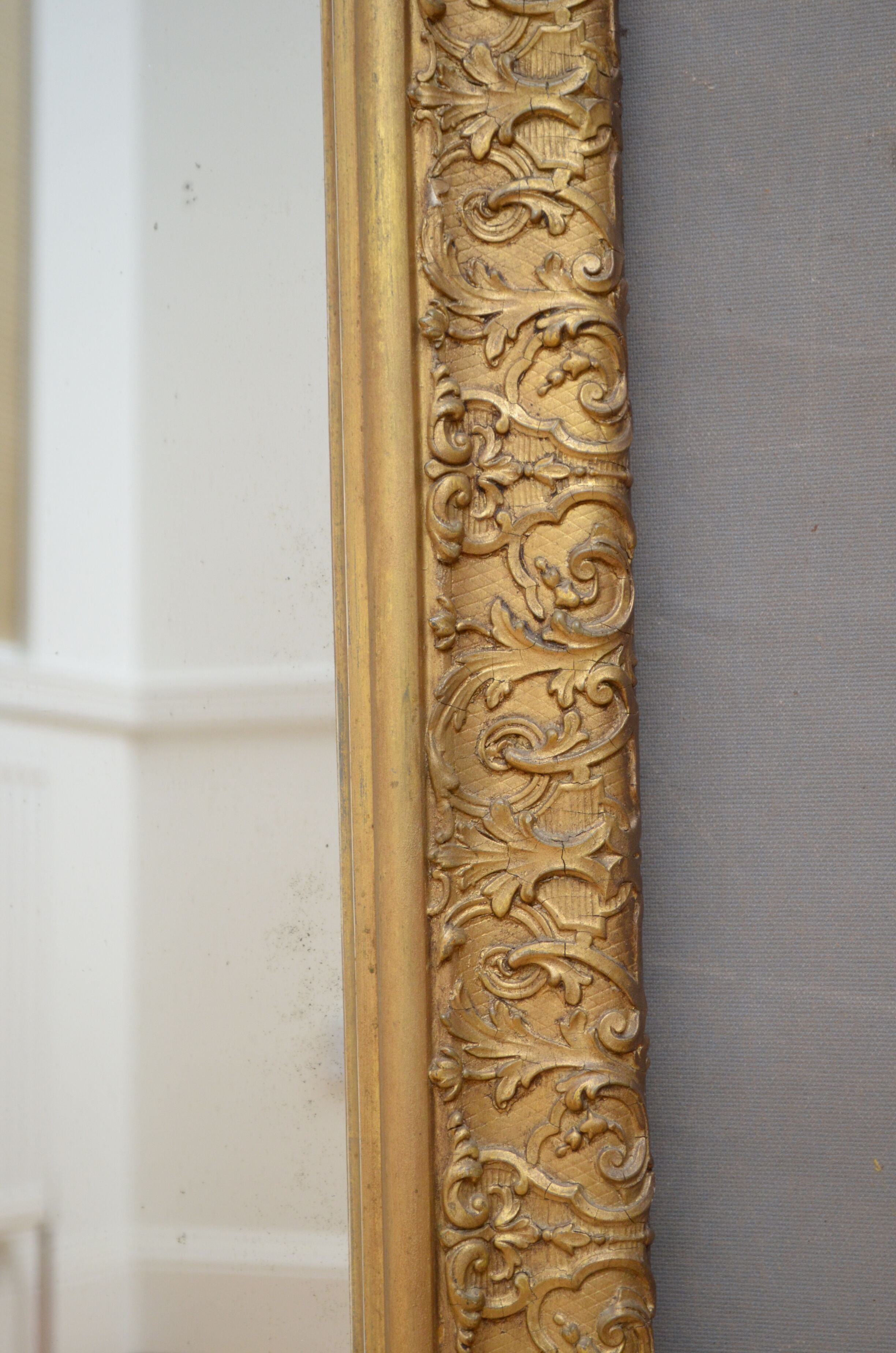 Early victorian giltwood wall mirror