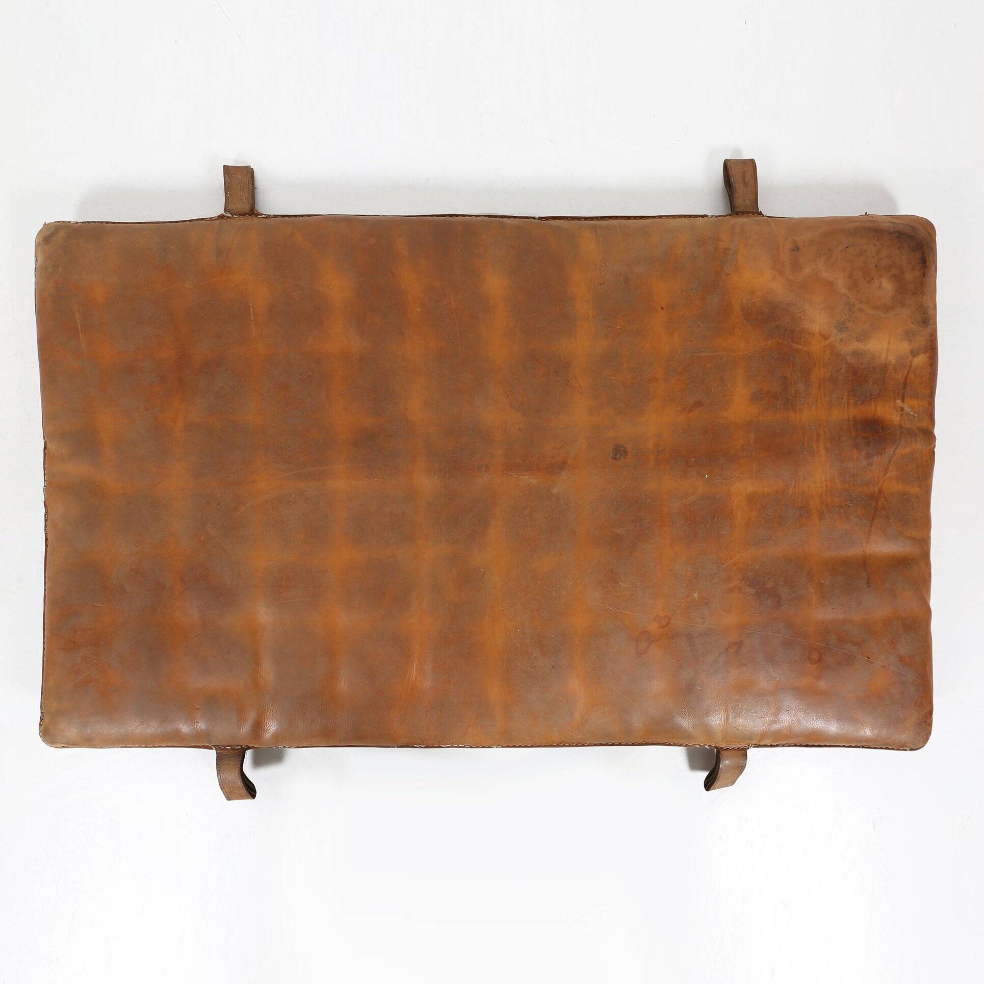 Vintage Thick Leather Gym Mat, 1930s