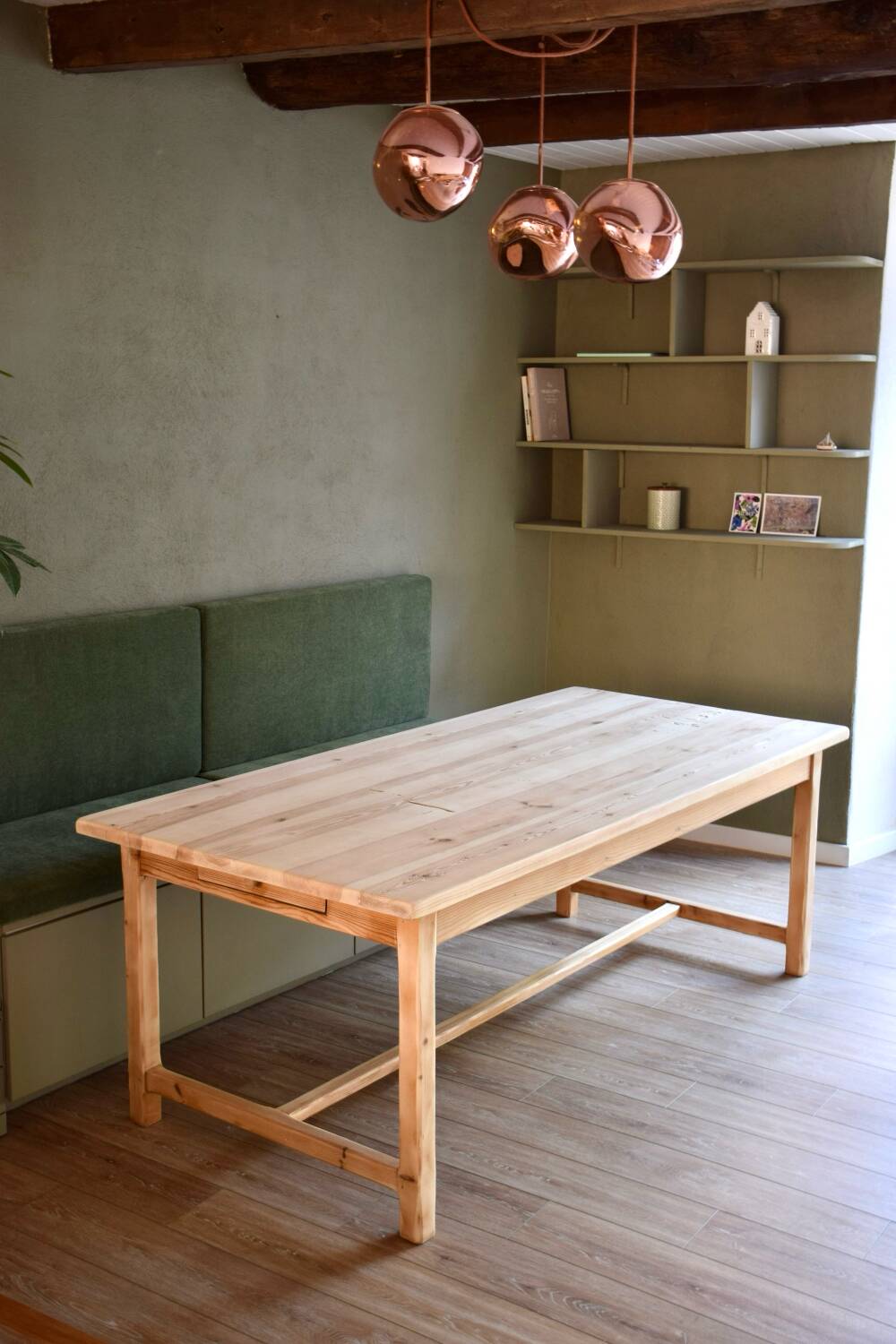 Oak farmhouse table