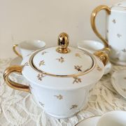Vintage Limoges porcelain gold coffee set – 15 pieces