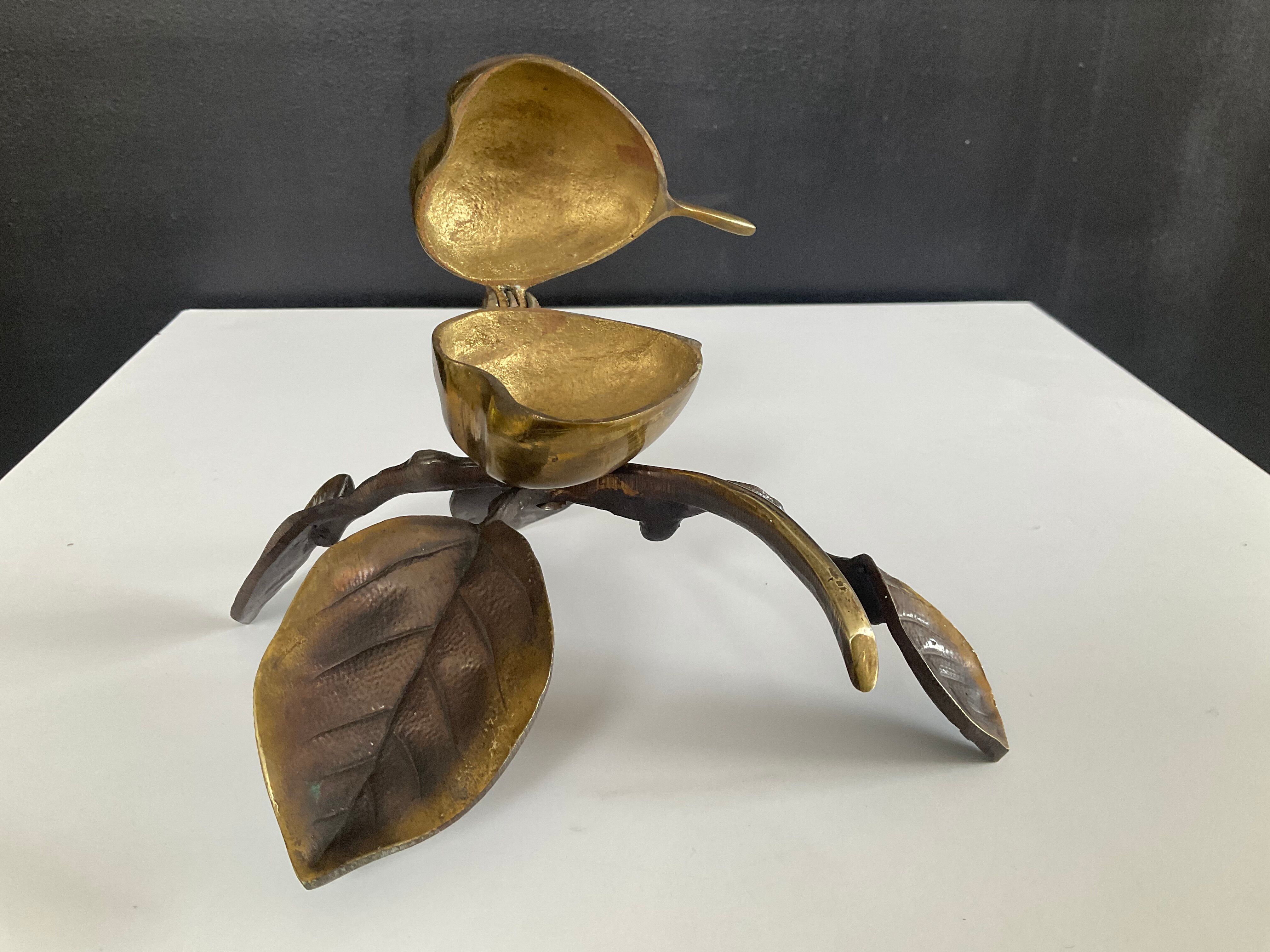 Bronze Art Nouveau catchall tray