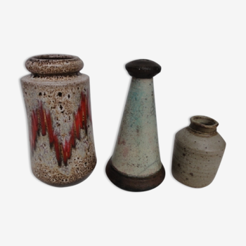 Ensemble de vases et  pot en céramique