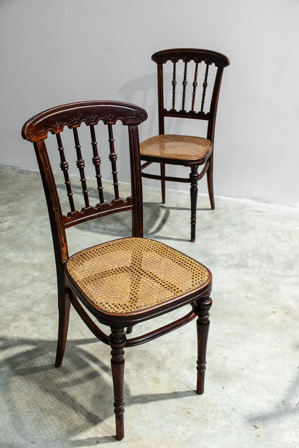Ensemble d’un banc et trois chaises Jacob Josef Rohn Wien 1930