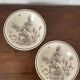 Set of 2 Grindley English ceramic plates.