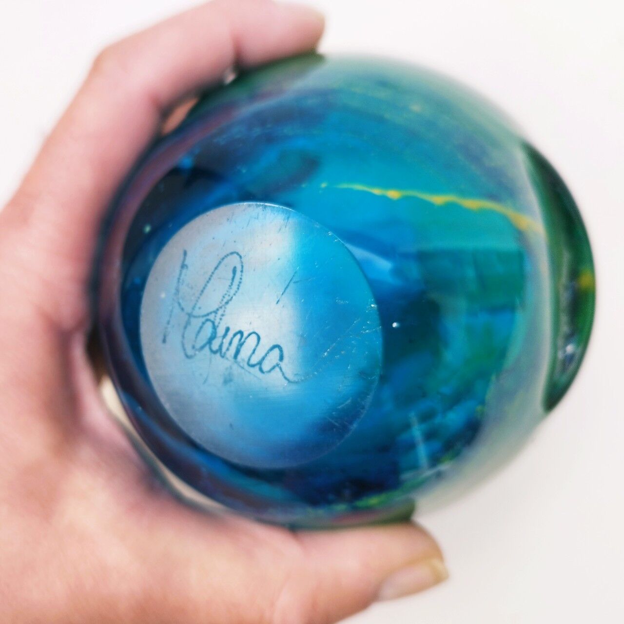 Thick glass vase design Molina Italy