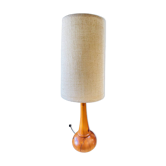 Large solid teak lamp, circa 1970