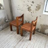 Paire de chaises Pierre Chapo S11
